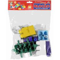 Blocos De Montar Blocão Com 16 Peças Grandes - Mini Toys Blocos De Montar Blocão Com 16 Peças Grandes - Mini Toys