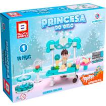 Blocos de montar block brinq princesa do gelo polibrinq