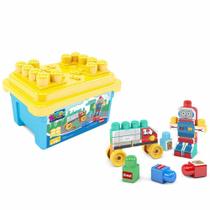 Blocos de Montar - Blocolândia - Box Robô - 22 peças - Dismat