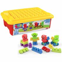 Blocos de Montar - Blocolândia - Caixa da Alegria - 28 peças - Dismat
