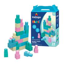 Blocos de Montar Blokit Candy Colors 24 peças Xalingo