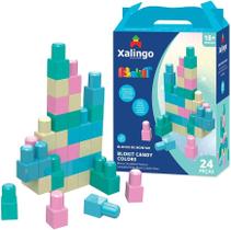 Blocos de Montar Blokit Candy Colors 24 peças Xalingo Blocos de Montar Blokit Candy Colors 24 peças Xalingo