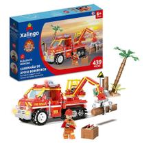 Blocos de Montar Bombeiros Caminhão de Apoio 439 Peças Xalingo