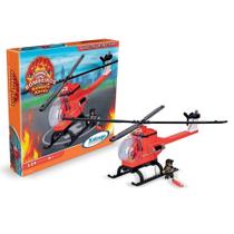 Blocos de montar bombeiros resgate aereo 124 pcs - xalingo Blocos de montar bombeiros resgate aereo 124 pcs - xalingo