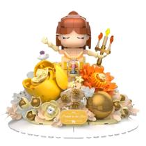 Blocos de Montar Boneca Jardim de Flores Amarelas 420 Peças Com Led - Castela Blocos de Montar Boneca Jardim de Flores Amarelas 420 Peças Com Led - Castela