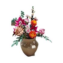 Blocos De Montar Bouquet De Flores Rosa Romântico 749PCS Brinquedos Educativos Decoração Para Casa