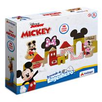 Blocos de Montar Brincando de Engenheiro Mickey e Minnie 70 Peças Xalingo - 12909 Blocos de Montar Brincando de Engenheiro Mickey e Minnie 70 Peças Xalingo - 12909