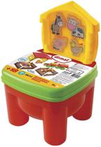 Blocos de Montar Brinkadeira Fazendinha Com Cadeirinha 20 Pe