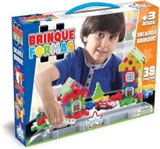 Blocos de Montar Brinque Formas com Carrinhos Big Star Blocos de Montar Brinque Formas com Carrinhos Big Star