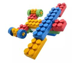 Blocos De Montar Brinquedo Educativo E Didático 35 Peças - kapbom