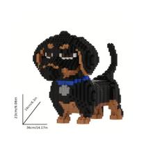 Blocos de Montar Cachorrinho Salsicha Fofo 5274 Peças, Presente Criativo Para crianças