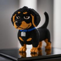 Blocos de Montar Cachorrinho Salsicha Fofo 5274 Peças, Presente Criativo Para crianças