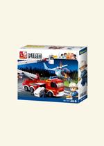 Blocos De Montar Caminhão Bombeiro E Helicóptero 394 Pcs - Multikids Blocos De Montar Caminhão Bombeiro E Helicóptero 394 Pcs - Multikids