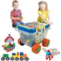 Blocos de montar Carrinho Brinquedo Brincar & Aprender Educativo Didatico Criança Infantil Blocos de montar Carrinho Brinquedo Brincar & Aprender Educativo Didatico Criança Infantil