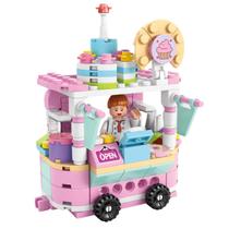 Blocos de Montar Carrinho De Cupcakes Foodtruck 157pcs Bloxi