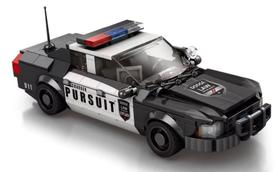 Blocos de montar carrinho de policia 404 peças reobrix modelo 816