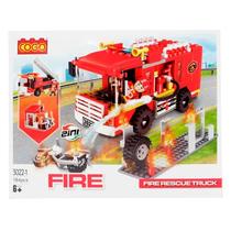 Blocos De Montar Carro De Bombeiros 184Pcs 3022 - Dorémi