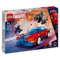Blocos de Montar - Carro de Corrida Homem-Aranha e Duende Venom - 227 peças - LEGO Marvel Spiderman Blocos de Montar - Carro de Corrida Homem-Aranha e Duende Venom - 227 peças - LEGO Marvel Spiderman