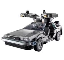 Blocos de montar carro delorean de volta para o futuro com 1872 peças modelo 40300 marca mega