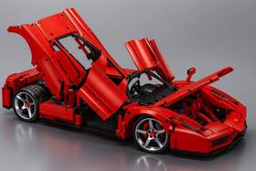 Blocos de montar carro esportivo ferrari enzo 4301 peças marca kbox