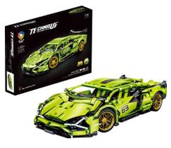 Blocos de Montar Carro Esportivo Verde 1255 Peças Supercar Técnica Toys Import J240115088 Blocos de Montar Carro Esportivo Verde 1255 Peças Supercar Técnica Toys Import J240115088