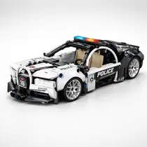 Blocos de Montar Carro Polícia Esportivo