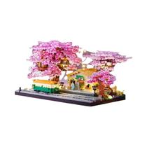 Blocos De Montar Casa De Flores Para Crianças Com Luzes, Tema De Rua Da Cidade, Presente Criativo