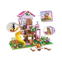 Blocos De Montar Castelo Da Princesa Da Cidade Dos Sonhos Para Meninas, Casa Na Árvore, Brinquedos Blocos De Montar Castelo Da Princesa Da Cidade Dos Sonhos Para Meninas, Casa Na Árvore, Brinquedos