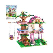 Blocos De Montar Castelo Da Princesa Da Cidade Dos Sonhos Para Meninas, Casa Na Árvore, Brinquedos