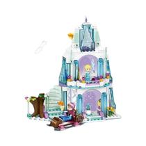 Blocos De Montar Castelo De Gelo Da Princesa Elsa 784 Peças Compatível Com LEGO Kit De Castelo