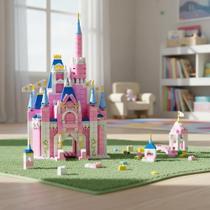 Blocos De Montar Castelo Encantado Princesa 1000 Peças 6 Em 1 Blocos De Montar Castelo Encantado Princesa 1000 Peças 6 Em 1