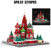Blocos de Montar Catedral de São Basilio - Moscou - Russia - 3213 Peças Brinquedo Adulto E Infantil Blocos de Montar Catedral de São Basilio - Moscou - Russia - 3213 Peças Brinquedo Adulto E Infantil