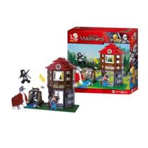 Blocos de Montar Cavaleiros Forte de Guerra 280 Peças - BR1344 Blocos de Montar Cavaleiros Forte de Guerra 280 Peças - BR1344