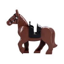 Blocos De Montar Cavalo De Guerra Medieval, Tijolos DIY Brancos, Pretos E Marrons, Brinquedos Para Blocos De Montar Cavalo De Guerra Medieval, Tijolos DIY Brancos, Pretos E Marrons, Brinquedos Para