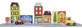 Blocos De Montar Cidade, De Madeira, Da Newart - Cód. 209