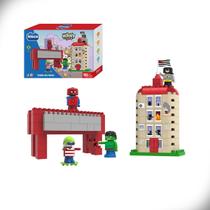 Blocos de Montar Cidade dos Heróis Heroes League 155 Peças Blocz