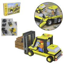 Blocos de montar city cidade em construcao com 163 pecas na caixa tleg - JR TOYS