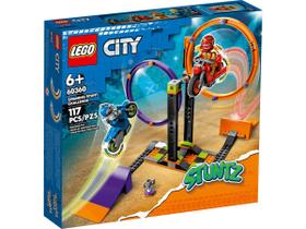 Blocos de Montar - City - Desafio de Acrobacias com Aneis Giratorios - 60360 LEGO DO BRASIL