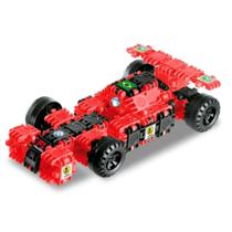 Blocos De Montar Clic E Lig Carrinho De Corrida 100 Peças