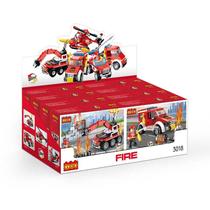 Blocos de Montar Coleção Fogo Bombeiros 3in1 108 pçs 3018-3 - COGO Dorémi Blocos de Montar Coleção Fogo Bombeiros 3in1 108 pçs 3018-3 - COGO Dorémi