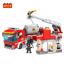 Blocos de Montar Coleção Fogo Bombeiros 414 pçs 4175 - COGO Dorémi Blocos de Montar Coleção Fogo Bombeiros 414 pçs 4175 - COGO Dorémi