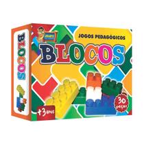 Blocos de Montar Coloridos - 30 Peças