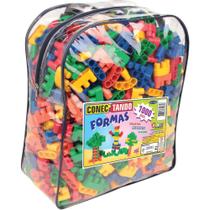 Blocos De Montar Conectando Formas 1000 Peças Pvc 1936