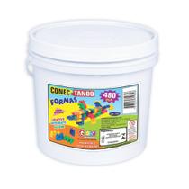 Blocos De Montar Conectando Formas 480 Peças Pvc 1935 Carlu Blocos De Montar Conectando Formas 480 Peças Pvc 1935 Carlu