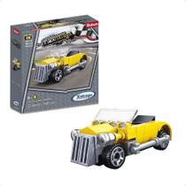 Blocos de Montar Corrida Maluca Classic Amarelo - 48 Peças - 27332 - Xalingo