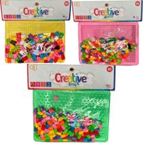 Blocos de Montar Creative Block com Quadro Criativo Ark Brasil Blocos de Montar Creative Block com Quadro Criativo Ark Brasil