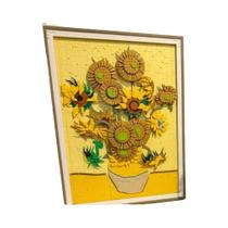 Blocos De Montar Criativos De Pintura Artística De Girassol De Van Gogh, Brinquedos De Decoração Blocos De Montar Criativos De Pintura Artística De Girassol De Van Gogh, Brinquedos De Decoração