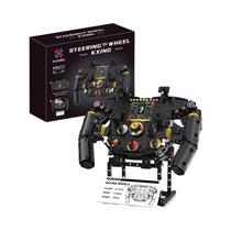 Blocos De Montar Criativos Para Crianças: Suporte De Celular Em Formato De Volante De Corrida -