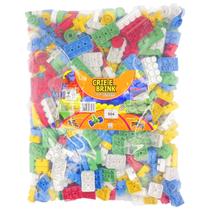 Blocos de montar crie e brink saco 504 pecas imaginação