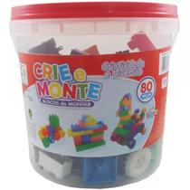Blocos De Montar Crie E Monte Com 80 Peças - Mini Toys Blocos De Montar Crie E Monte Com 80 Peças - Mini Toys